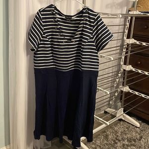 City Chic XL/22 sailor looking Navy Blue dress